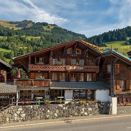 Hotel Restaurant Les Lilas Les Diablerets Exterior foto