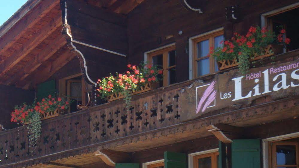 Hotel Restaurant Les Lilas Les Diablerets Exterior foto